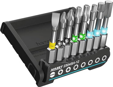 HAZET - Smart Holder 2304SH-12 I Werkzeughalter 8 – teilig I Abtrieb: 6,3 (1/4 Zoll) Abtrieb: Schlitz Profil, Kreuzschlitz Profil PH, Innen TORX Profil I KFZ-Wartungen, Reparaturen, Montagearbeiten im Sale